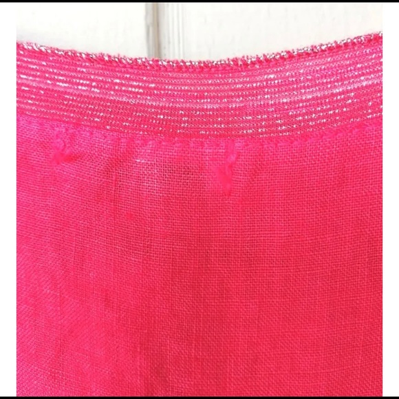 French pink linen blouse size L - Picture 7 of 16